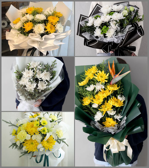 广东肇庆市封开县白垢镇日光村白事花束代送